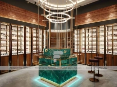 Mint Bronze Vision Retail Showcase with Consultation Corner Seating