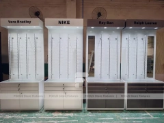 Mockup Fixture Set Eyewear Display Prototype with Freestanding Sample Rack