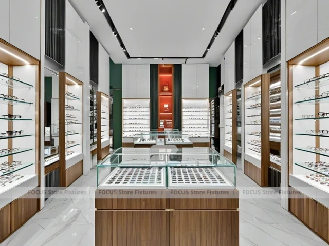 Modular White Vision Display Suite with Black Core Tower