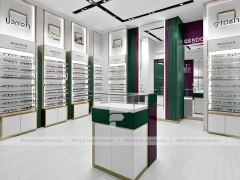 Orchid White Vision Retail Interior with Circular Center Showcase