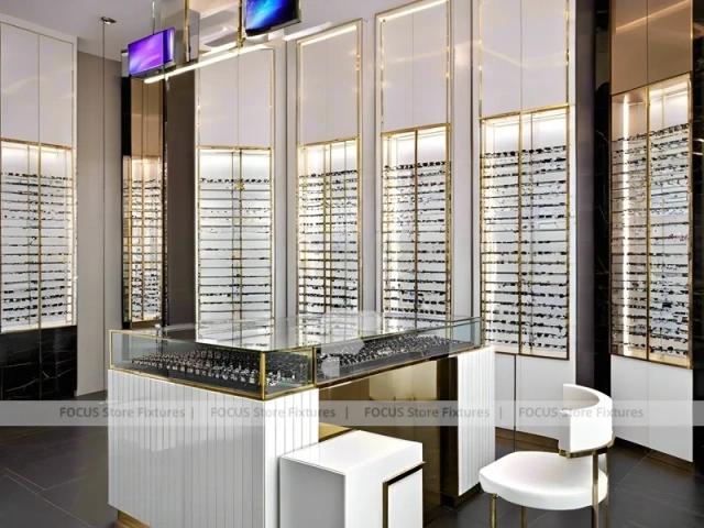 Pastel Blush Vision Boutique Salon with Round Pink Pedestals