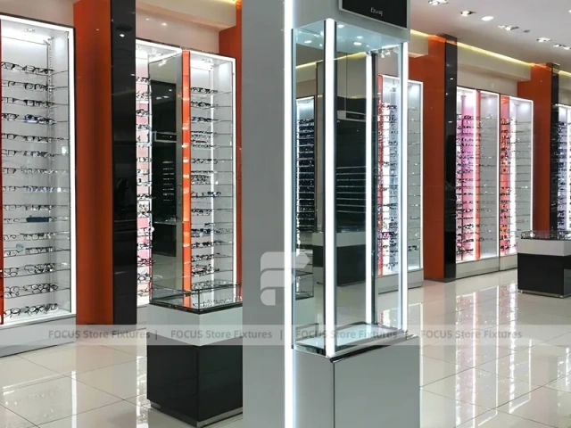 Pillar Orange Eyewear Column Gallery with Column Display Modules