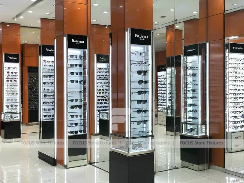 Pillar Orange Eyewear Column Gallery with Column Display Modules