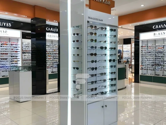 Pillar Orange Vision Retail Zone with Column Display Modules