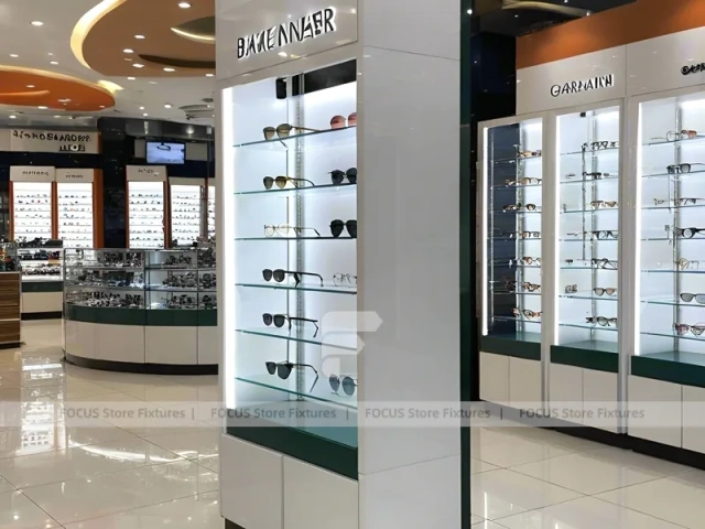 Pillar Orange Vision Retail Zone with Column Display Modules