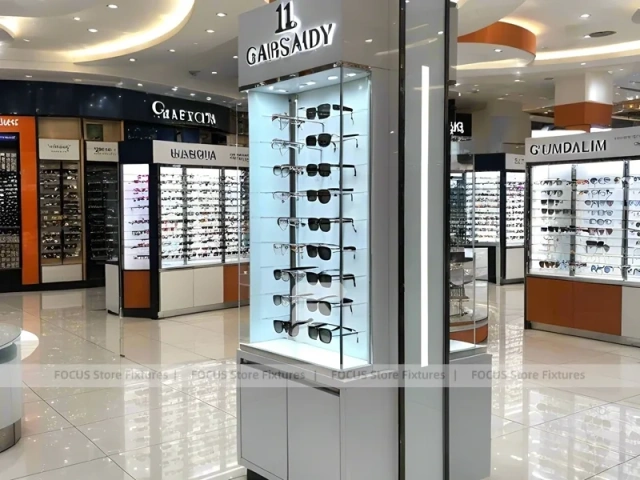 Pillar Orange Vision Retail Zone with Column Display Modules