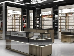 Premium Charcoal Optical Luxury Boutique with Ring-Lit Ceiling Feature