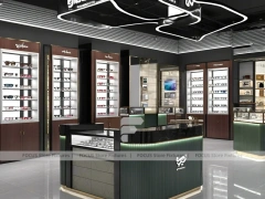 Premium Charcoal Optical Luxury Boutique with Ring-Lit Ceiling Feature
