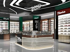 Premium Charcoal Optical Luxury Boutique with Ring-Lit Ceiling Feature