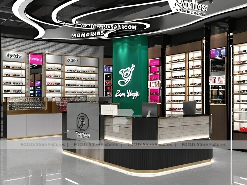Premium Charcoal Vision Flagship Interior with Ring-Lit Ceiling Feature