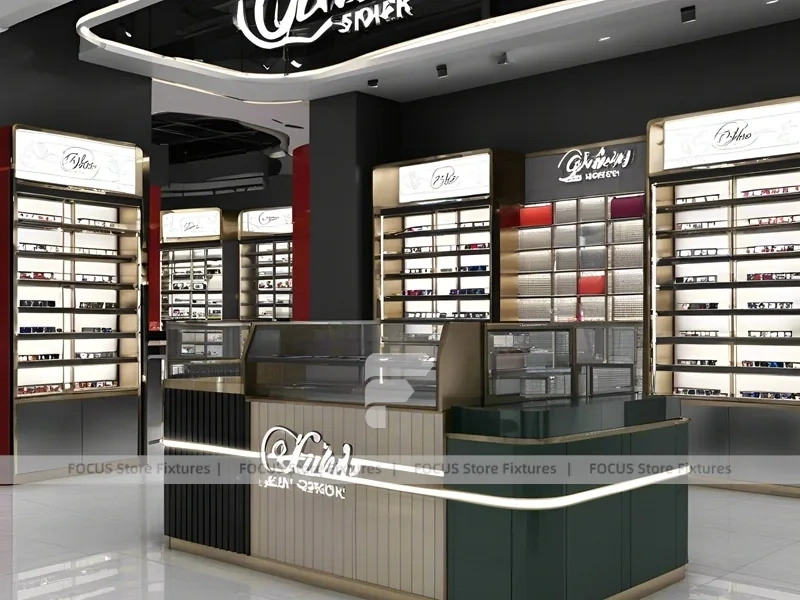 Premium Charcoal Vision Flagship Interior with Ring-Lit Ceiling Feature