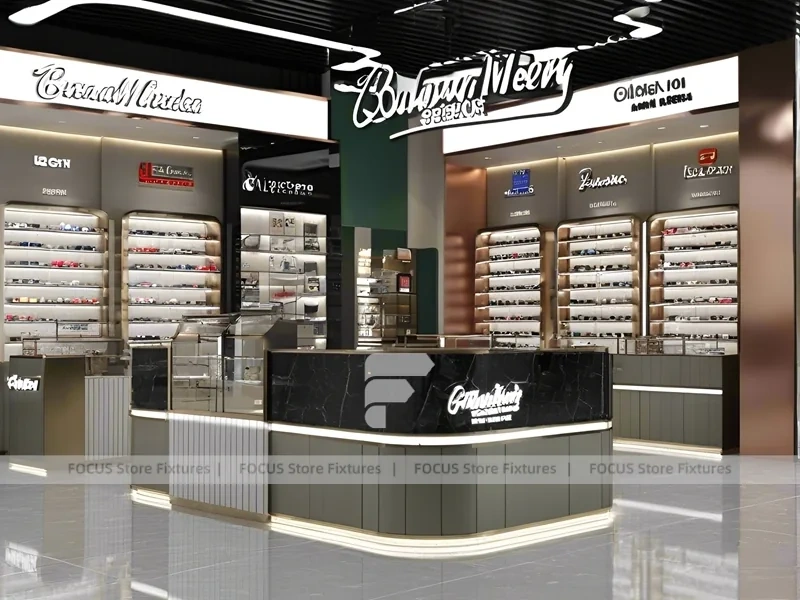 Premium Charcoal Vision Flagship Interior with Ring-Lit Ceiling Feature