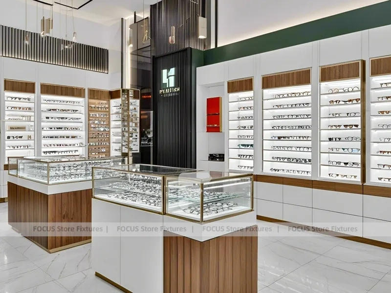Refined Modular Vision Display Suite with Tall Perimeter Wall Bays