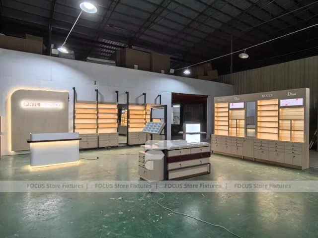 Retail Concept Eyewear Store Concept with Lightbox Feature Wall