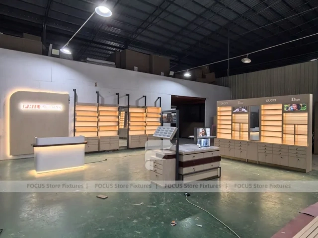 Retail Concept Eyewear Store Concept with Lightbox Feature Wall