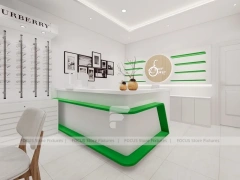 Retail Concept Optical Concept Fixture with Lightbox Feature Wall