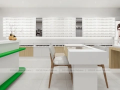 Retail Concept Optical Concept Fixture with Lightbox Feature Wall