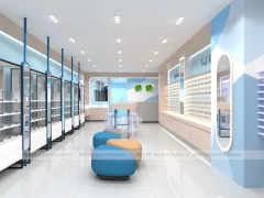 Retail Mint Vision Boutique Concept with Red Feature Room