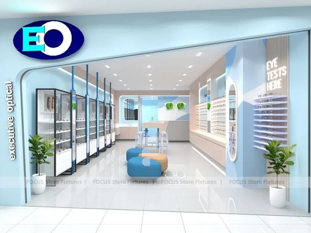 Retail Mint Vision Boutique Concept with Red Feature Room