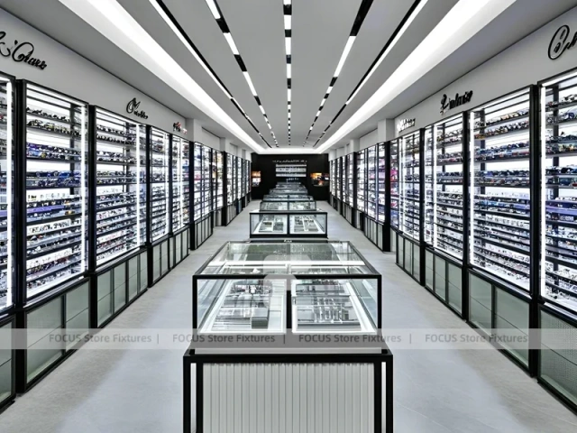 Runway Linear Vision Retail Aisle with Continuous Wall Merchandising