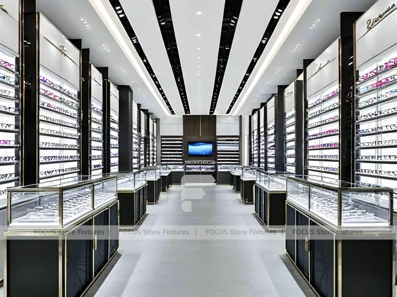 Runway Linear Vision Retail Aisle with Continuous Wall Merchandising