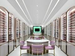 Soft Rose Vision Boutique Salon with Consultation Table Center