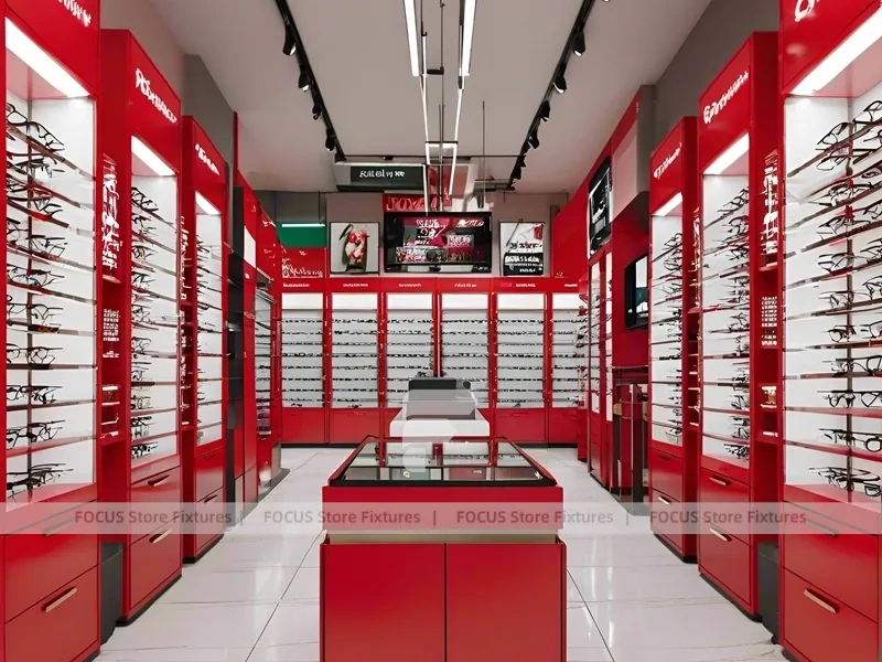 Soft White Eyewear Service Lounge with Soft Seating Showcase