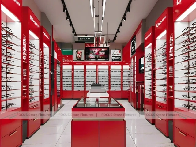 Soft White Eyewear Service Lounge with Soft Seating Showcase