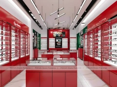 Soft White Eyewear Service Lounge with Soft Seating Showcase