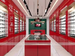 Soft White Eyewear Service Lounge with Soft Seating Showcase