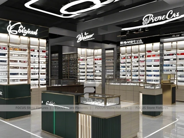 Statement Black Eyewear Prestige Store with Premium Wall Bays