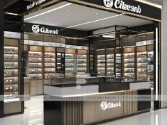 Statement Black Optical Luxury Boutique with Premium Wall Bays