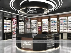 Statement Black Vision Flagship Interior with Premium Wall Bays