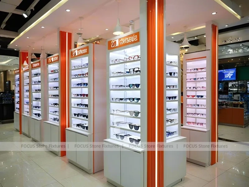 Statement Teal Vision Retail Showcase with Orange Feature Pavilion