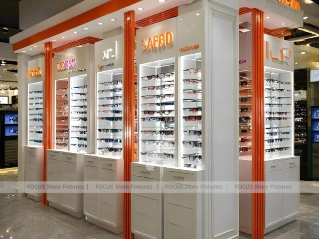 Statement Teal Vision Retail Showcase with Orange Feature Pavilion
