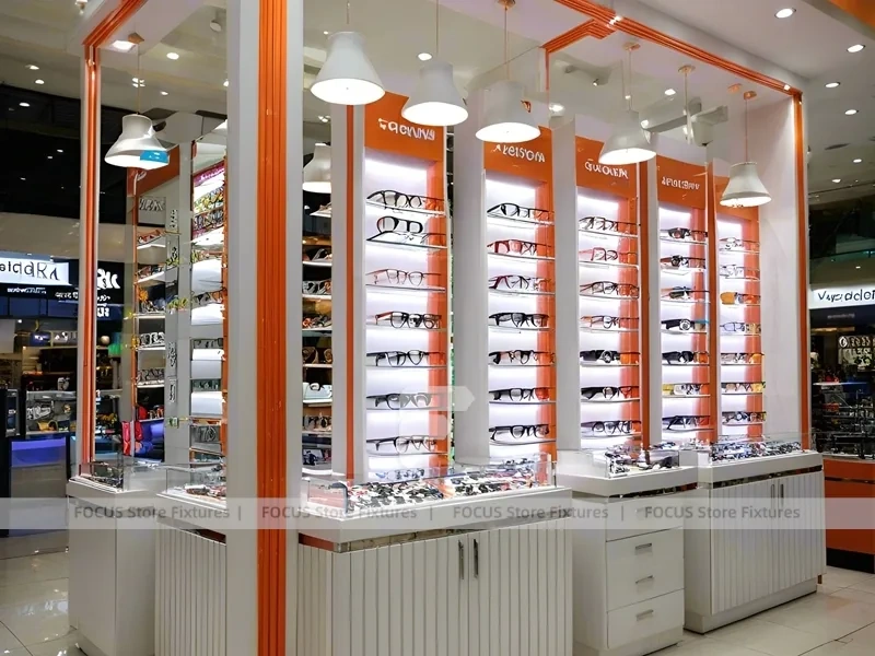 Statement Teal Vision Retail Showcase with Orange Feature Pavilion