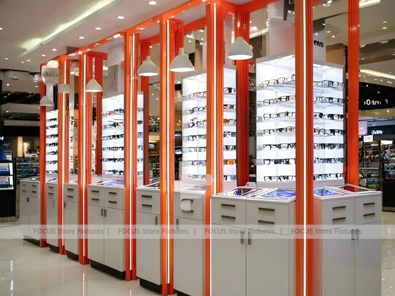 Statement Teal Vision Retail Showcase with Orange Feature Pavilion