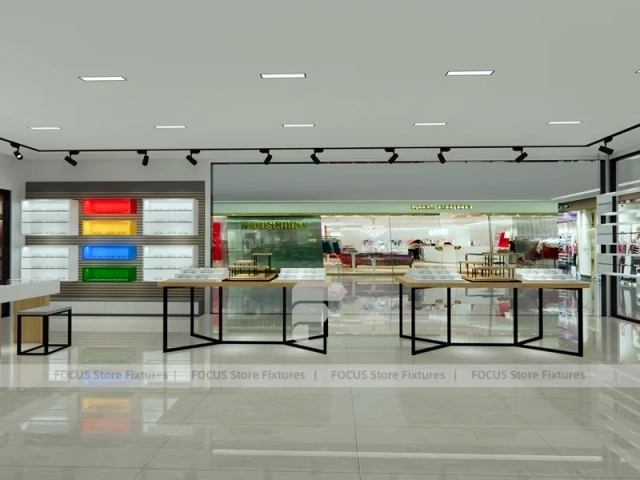 Storefront Concept Eyewear Store Concept with Consultation Island Lounge