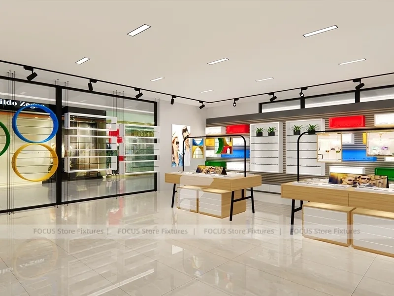 Storefront Concept Eyewear Store Concept with Consultation Island Lounge