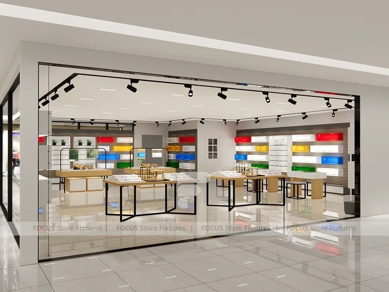 Storefront Concept Eyewear Store Concept with Consultation Island Lounge