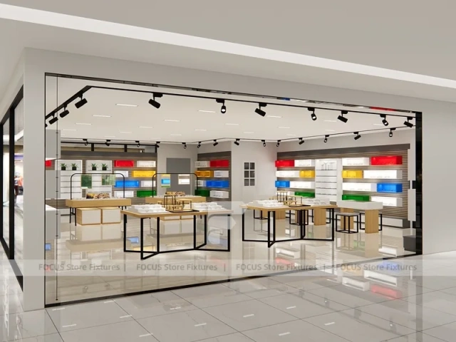 Storefront Concept Eyewear Store Concept with Consultation Island Lounge