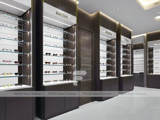 Urban Steel Optical Loft Gallery with Double-Height Display Grid