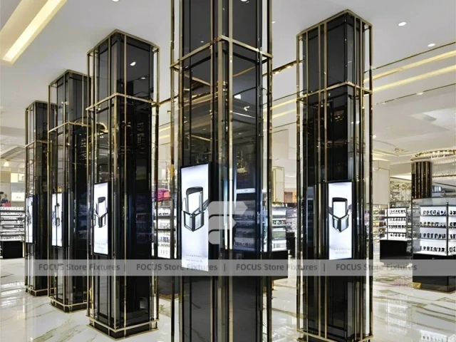 Urban Steel Vision Display Loft for Premium Eyewear Boutique