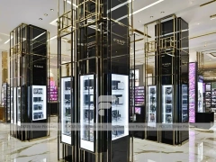 Urban Steel Vision Display Loft for Premium Eyewear Boutique