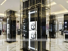 Urban Steel Vision Display Loft for Premium Eyewear Boutique
