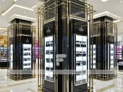 Urban Steel Vision Display Loft for Premium Eyewear Boutique