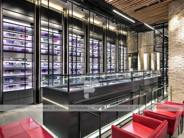Urban Steel Vision Display Loft with Double-Height Display Grid