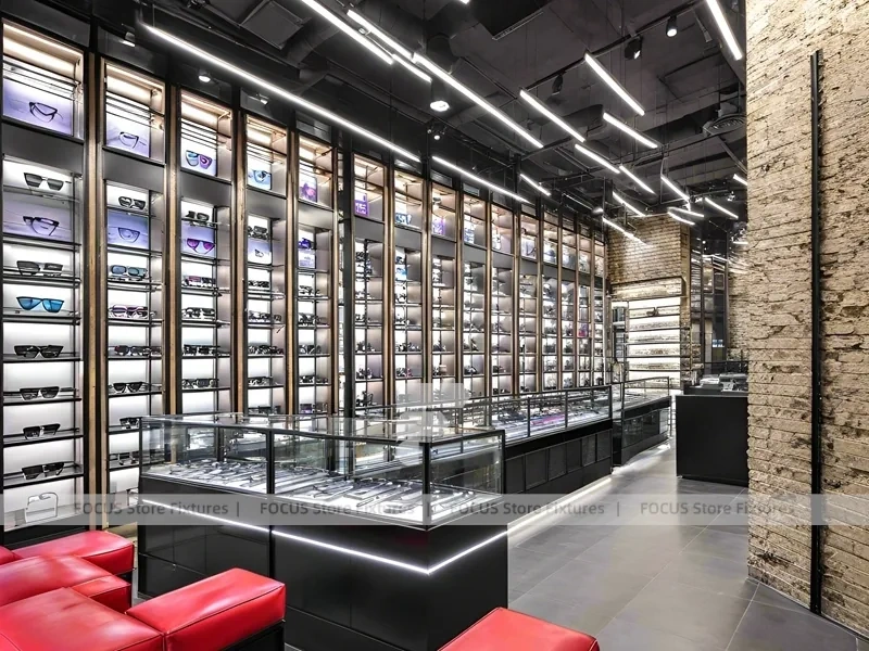 Urban Steel Vision Display Loft with Double-Height Display Grid