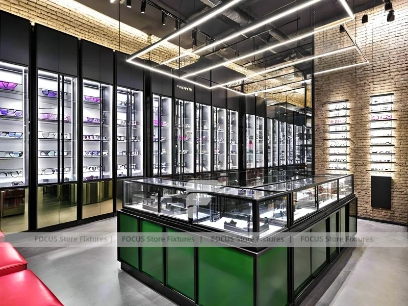 Urban Steel Vision Display Loft with Double-Height Display Grid