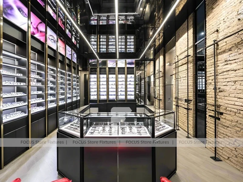 Urban Steel Vision Display Loft with Double-Height Display Grid